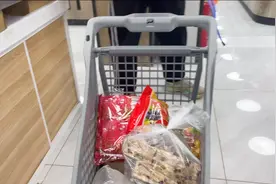 大嫂晚上逛超市，召宇要跟着去，娘俩在超市都买啥买了一小车