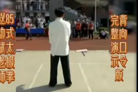 八十五式杨氏太极拳背面带口令演示一一赵幼斌大师视频封面