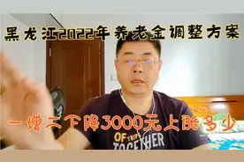 2022年黑龙江养老金调整方案定了！一增二降，3000元能够上涨多少视频封面