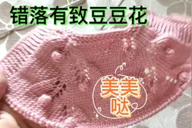 石家庄60后退休教师 教网友圆肩衣育克豆豆花型 错落有致你会织吗视频封面