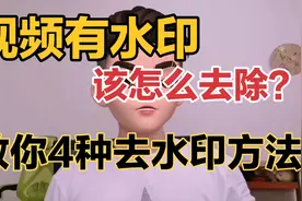 视频的水印如何去除，教你4种去水印方法，尤其是第三种简单易学