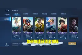 关于王者的英雄荣耀标记，今天给大家全面分析介绍。助你快速拿标