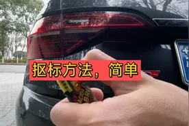 大众速腾，如何抠标，抠了会好看吗！
