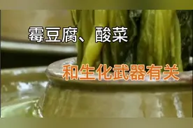 霉豆腐，酸菜，是生化武器专家发明的。与战争相关的谜团慢慢解开