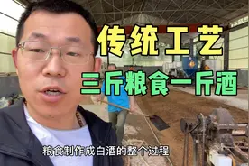 酿酒人告诉你传统工艺纯粮酒三斤粮食一斤酒，这样的酒怎样制作视频封面