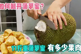 26元11斤菠萝蜜竟开出6斤果肉，看如何正确快速剥开不沾手不沾刀视频封面