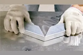 方管切45度角，没有角尺，如何画线切割？干货分享！