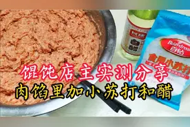 肉馅为啥加小苏打？加醋不酸吗？馄饨店主实测分享，嫩滑不涩不酸视频封面