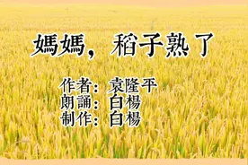 《妈妈，稻子熟了》，袁隆平写给母亲的信，感人至深催人泪下。视频封面