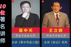 百家讲坛10位著名讲师，看看是否有您喜欢的讲座！视频封面