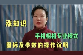 手机相机专业模式，图标及参数的操作说明，喜欢拍照的朋友赶紧看视频封面