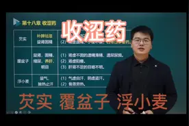 执业中药师药二：收涩药（芡实  覆盆子 浮小麦）视频封面
