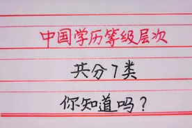中国学历等级层次共分7类，我写出来了！视频封面