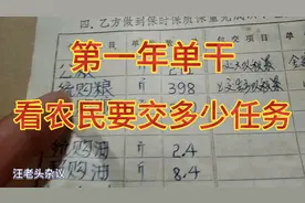 开始单干，看我地农民要上交什么任务。
