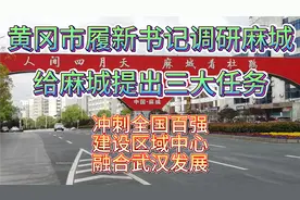 黄冈市履新市委书记调研麻城，对麻城定位和发展提出三大任务？视频封面