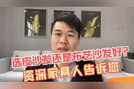 皮沙发和布艺沙发到底怎么选？都有哪些优缺点，家具老师傅告诉你视频封面