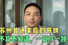 在苏州园区，一个普通家庭一年开销要多少？不算不知道一算吓一跳视频封面