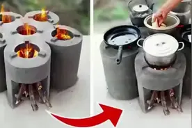 家里有点空间的别浪费，教你制作多功能土灶台"视频封面