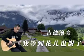 经典金曲老歌《我等到花儿也谢了》吉他演奏，旋律动听，令人陶醉视频封面