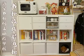 23平一室一厅的收纳自由，书架改造餐边柜视频封面