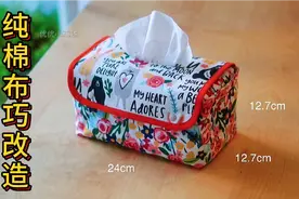 家里有纯棉布吗？教你手工制作纸巾盒，既立体又美观视频封面