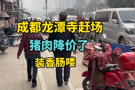 成都龙潭寺赶集，猪肉大降价了，看12月28日多少一斤？便宜吗？视频封面