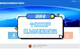湖南省个体工商户网上办理税务登记操作指南！视频封面