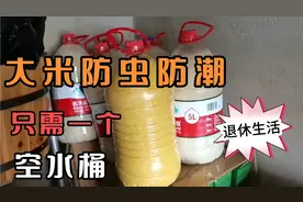 经过一年的验证，空水桶存米即能防虫防潮，又能保存米香味视频封面