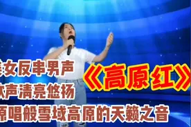 美女反串男声《高原红》歌声似原唱！雪域高原天籁之音（配音）视频封面