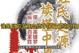 目前汉族血统中谁是百家姓最纯正的姓氏视频封面