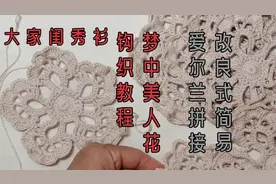 您需要易步梦中美人花的钩织教程吗？是的。包括拼接方法简介视频封面