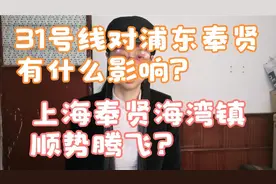 31号线对浦东奉贤有什么影响？上海奉贤海湾镇顺势腾飞？视频封面