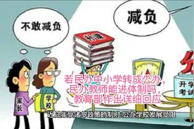 若民办中小学转成公办，民办教师能进体制吗，教育部作出详细回应视频封面