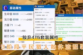 魔兽世界TBC怀旧服：P3阶段平民猎人散件流配装，放弃4T6套装属性视频封面