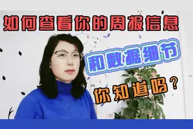 如何查看你的周报信息，来知道你一周的数据信息，你知道吗？