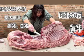 河北90后女老板猪肉卖的真快，半片猪肉一会抢光，快来看看视频封面