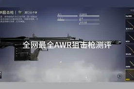 和平精英测试服:测评一下AWR狙击步枪，Awm极有可能被移出空投箱视频封面