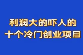 利润大的吓人的10个冷门创业项目，赶快看看吧视频封面