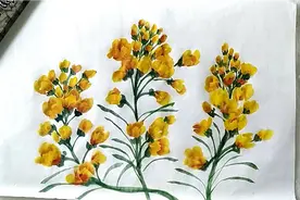 想学画油菜花吗，来看看画油菜花技法吧。简单易学。视频封面