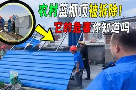 农村随处可见的蓝棚顶，为啥要强制拆除，它的存在碍了谁的眼？
