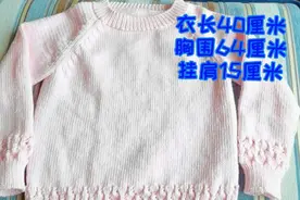 从下向上织插肩袖，两岁女宝小毛衣（一）视频封面