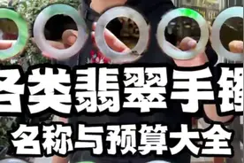 各类翡翠手镯名称与预算大全，满满干货快收藏视频封面