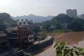 连续一周暴雨，重庆磁器口大面积被淹，古镇整改商铺无人问津！视频封面