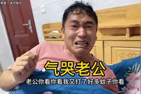 当老公打鼾打的我睡不着，我在手上画只蚊子，结果气哭老公视频封面