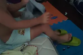 自闭症儿童，穿衣服，穿祙子，穿鞋。终于学会了视频封面