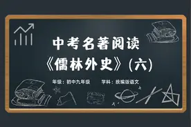 初中语文7-9年级中考名著阅读考点视频讲解《儒林外史》（六）视频封面