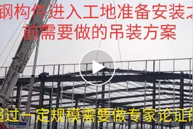 钢结构专项吊装方案，需要做专家论证的，大家可以借鉴一下。视频封面