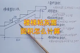 楼梯粘灰面面积怎么计算？木工基础知识。视频封面
