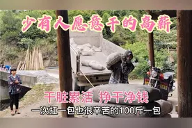 最多日赚千元的农村水泥装卸工，干着又脏又重的活，挣着清白钱