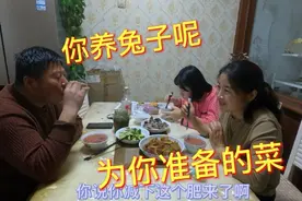 大嫂给老公精心准备了饭菜，老公却一点也不领情：你养兔子呢？视频封面